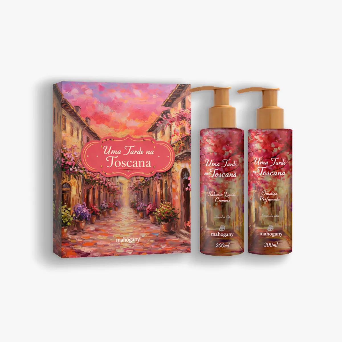 Kit Uma Tarde da Toscana Sabonete e Hidratante Mahogany