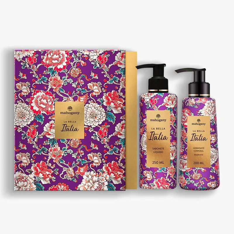 Kit La Bella Italia com Sabonete Líquido 250 ml e Hidratante 200 ml