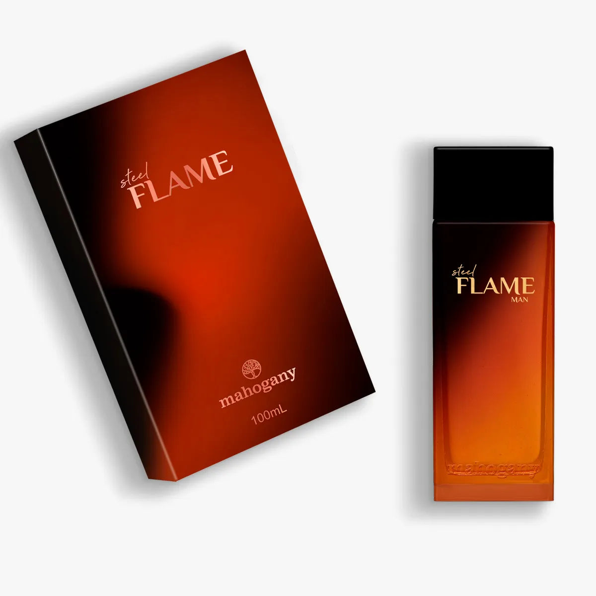 Fragrância Eau de Toilette Steel Flame 100ml Mahogany