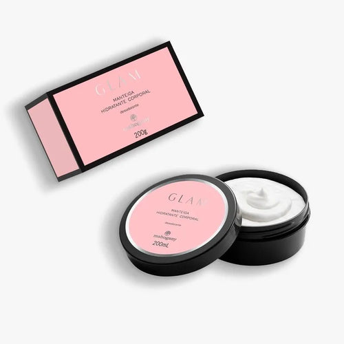 Manteiga Hidratante Desodorante Corporal Glam 200g com Cartucho