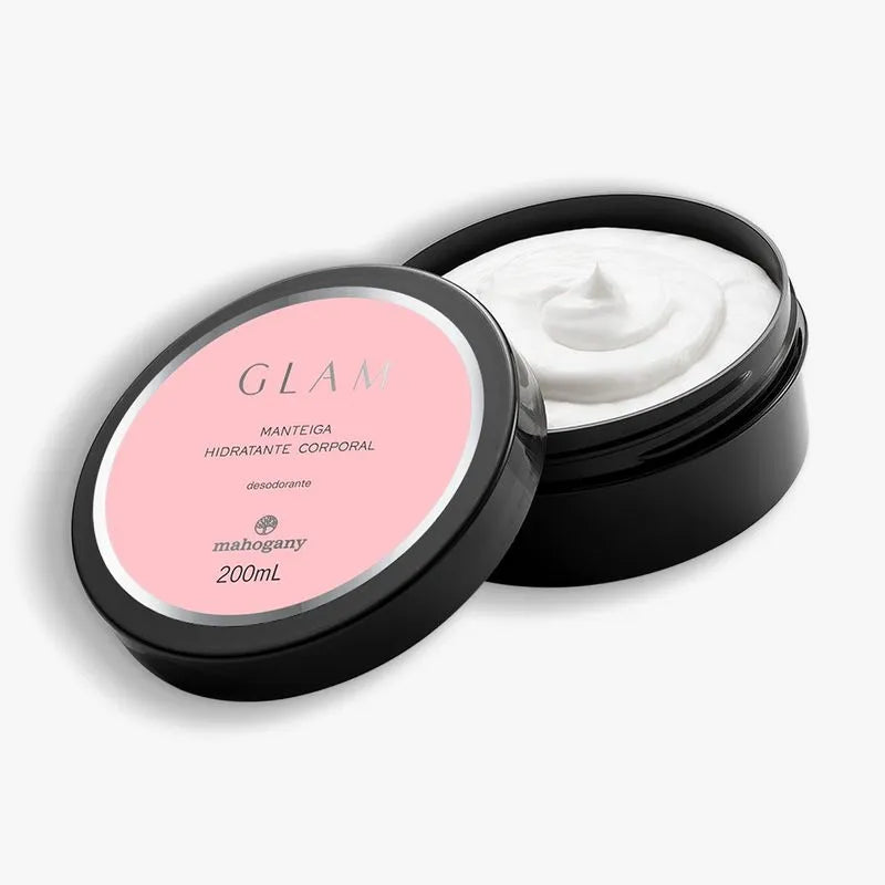 Manteiga Hidratante Desodorante Corporal Glam 200g com Cartucho