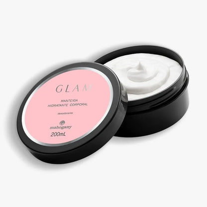 Manteiga Hidratante Desodorante Corporal Glam 200g com Cartucho