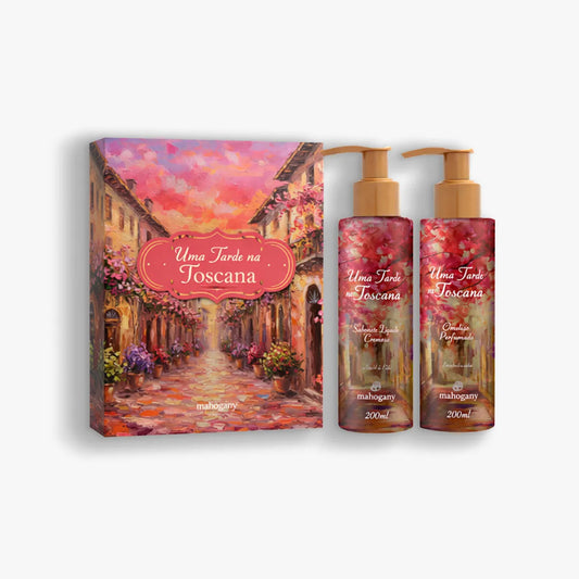 Kit Uma Tarde da Toscana Sabonete e Hidratante Mahogany