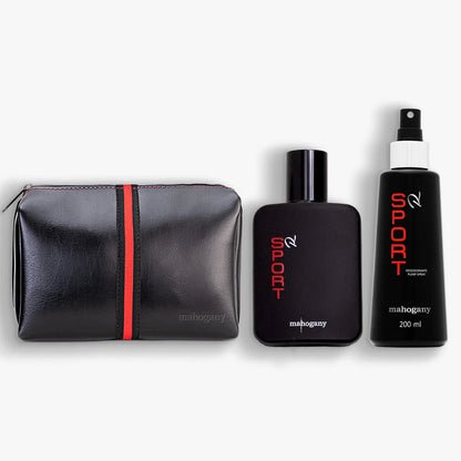 Kit Sport R Fragrância com Desodorante e Nécessaire